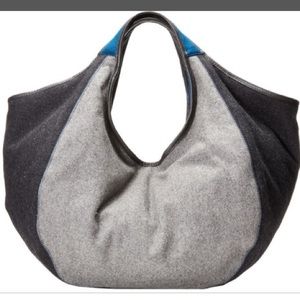 NWT TOMS Charcoal Heavy Felt Hobo